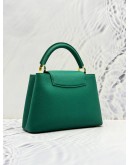 (UNUSED) 2024 LOUIS VUITTON CAPUCIBES BB IN VERT GREEN TAURILLON LEATHER