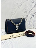 (LIKE NEW) LOUIS VUITTON LOCKME II BB IN DARK BLUE GRAINED CALF LEATHER