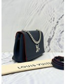 (LIKE NEW) LOUIS VUITTON LOCKME II BB IN DARK BLUE GRAINED CALF LEATHER