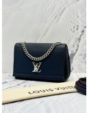 (LIKE NEW) LOUIS VUITTON LOCKME II BB IN DARK BLUE GRAINED CALF LEATHER