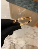 (LIKE NEW) 2023 HERMES COLLIER DE CHIEN 18K 750 ROSE GOLD BRACELET 