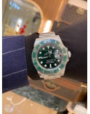 (LIKE NEW) ROLEX HULK SUBMARINER DATE REF 116610LV GREEN DIAL 40MM AUTOMATIC YEAR 2014 WATCH -FULL SET-