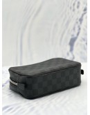 (LIKE NEW) LOUIS VUITTON TOILET POUCH PM IN DAMIER GRAPHITE CANVAS 