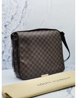 (LIKE NEW) LOUIS VUITTON BASTILLE FLAP MESSENGER BAG BROWN DAMIER EBENE CANVAS