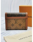 (UNUSED) YEAR 2020 LOUIS VUITTON DAUPHINE COMPACT WALLET MONOGRAM REVERSE CANVAS -FULL SET- 