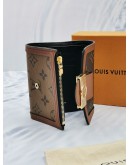 (UNUSED) YEAR 2020 LOUIS VUITTON DAUPHINE COMPACT WALLET MONOGRAM REVERSE CANVAS -FULL SET- 