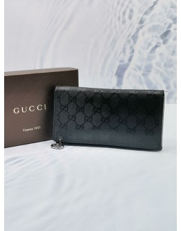 GUCCI GG IMPRIME CANVAS LONG WALLET