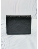 LOUIS VUITTON VICTORINE WALLET BLACK MONOGRAM EMPREINTE LEATHER 