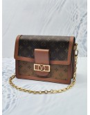 LOUIS VUITTON DAUPHINE MM BROWN MONOGRAM REVERSE CANVAS -FULL SET-  