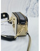 MARC JACOBS THE SNAPSHOT LEATHER CAMERA BAG WITH ADJUSTABLE STRAP 