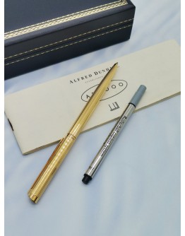 DUNHILL ALFRED GOLD PLATED BALLPOINT PEN -FULL SET-