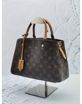 LOUIS VUITTON MONTAIGNE BB BROWN MONOGRAM CANVAS 