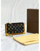 LOUIS VUITTON BLACK MONOGRAM MULTICOLOR COIN CASE -FULL SET-