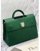 2017 CHRISTIAN DIOR LARGE DIOREVER GREEN CAFLSKIN LEATHER HANDLE BAG