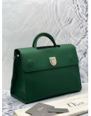 2017 CHRISTIAN DIOR LARGE DIOREVER GREEN CAFLSKIN LEATHER HANDLE BAG