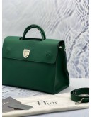 2017 CHRISTIAN DIOR LARGE DIOREVER GREEN CAFLSKIN LEATHER HANDLE BAG