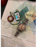 (UNUSED) ROLEX LADY DATEJUST REF 79174 SAKURA PINK DIAMOND DIAL 26MM AUTOMATIC YEAR 2004 WATCH -FULL SET-