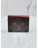 LOUIS VUITTON ZOE SMALL WALLET MONOGRAM CANVAS & COWHIDE LEATHER IN DARK PINK -FULL SET-