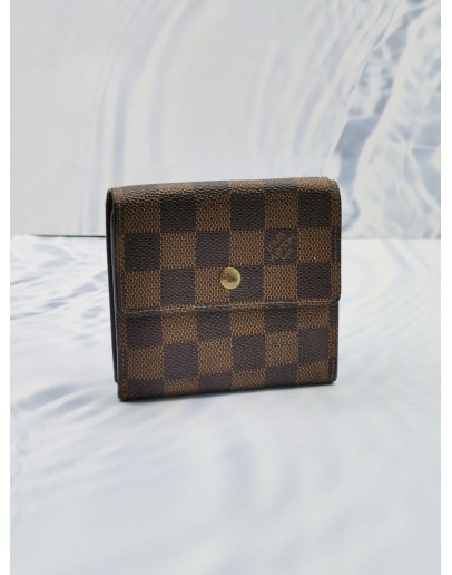 LOUIS VUITTON BROWN DAMIER EBENE CANVAS BI-FOLD WALLET