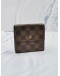 LOUIS VUITTON BROWN DAMIER EBENE CANVAS BI-FOLD WALLET