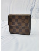 LOUIS VUITTON BROWN DAMIER EBENE CANVAS BI-FOLD WALLET