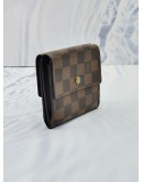 LOUIS VUITTON BROWN DAMIER EBENE CANVAS BI-FOLD WALLET