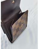 LOUIS VUITTON BROWN DAMIER EBENE CANVAS BI-FOLD WALLET