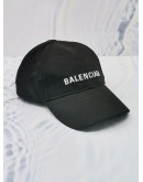 BALENCIAGA BASEBALL CAP IN BLACK COTTON 