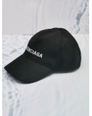 BALENCIAGA BASEBALL CAP IN BLACK COTTON 