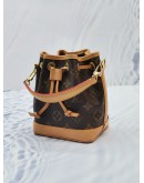 LOUIS VUITTON NANO NOE MONOGRAM CANVAS WITH REMOVABLE STRAP -FULL SET- 