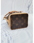 LOUIS VUITTON NANO NOE MONOGRAM CANVAS WITH REMOVABLE STRAP -FULL SET- 