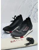 BALLY GINY MESH HIHGH TOP SNEAKERS IN BLACK SIZE EU8