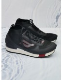 BALLY GINY MESH HIHGH TOP SNEAKERS IN BLACK SIZE EU8