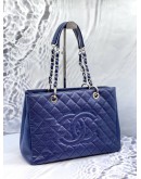 CHANEL GST BAG IN DARK BLUE CAVIAR LEATHER