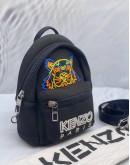 (LIKE NEW) KENZO TIGER EMBROIDERED FABRIC BACKPACK WITH STRAP