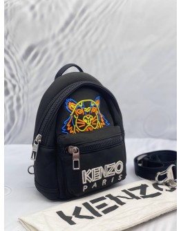 (LIKE NEW) KENZO TIGER EMBROIDERED FABRIC BACKPACK WITH STRAP