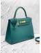 (LIKE NEW) 2020 HERMES KELLY 28 IN MALACHITE EPSOM LEATHER