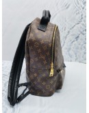 (LIKE NEW) 2022 MICROCHIP LOUIS VUITTON PALM SPRING MM MONOGRAM CANVAS / LEATHER BACKPACK -FULL SET-