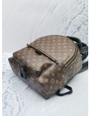 (LIKE NEW) 2022 MICROCHIP LOUIS VUITTON PALM SPRING MM MONOGRAM CANVAS / LEATHER BACKPACK -FULL SET-