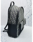 (LIKE NEW) 2024 CHRISTIAN DIOR DIOR 8 BACKPACK WITH BLUE DIOR OBLIQUE JACQUARD