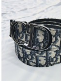 (LIKE NEW) CHRISTIAN DIOR 30 MONTAIGNE REVERSIBLE BELT CANVAS / LEATHER 35MM SIZE 115 