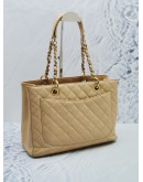 CHANEL (GST) GRAND SHOPPING TOTE SHOULDER BAG IN GOLD HARDWARE 