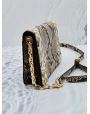 MICHAEL KORS BRINKLEY PYTHON EMBOSSED LEATHER CROSSBODY BAG