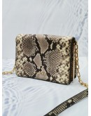 MICHAEL KORS BRINKLEY PYTHON EMBOSSED LEATHER CROSSBODY BAG