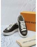 LOUIS VUITTON MONOGRAM CANVAS WITH WHITE RUBBER TIME OUT SNEAKERS SIZE 37 -FULL SET-