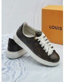 LOUIS VUITTON MONOGRAM CANVAS WITH WHITE RUBBER TIME OUT SNEAKERS SIZE 37 -FULL SET-