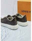 LOUIS VUITTON MONOGRAM CANVAS WITH WHITE RUBBER TIME OUT SNEAKERS SIZE 37 -FULL SET-