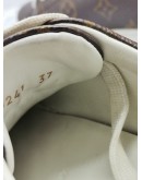 LOUIS VUITTON MONOGRAM CANVAS WITH WHITE RUBBER TIME OUT SNEAKERS SIZE 37 -FULL SET-