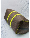 2023 MICROCHIP LOUIS VUITTON KEEPALL BANDOULIERE 50 MONOGRAM MACASSAR CANVAS / LEATHER WITH ADJUSTABLE STRAP