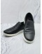 PRADA SLIP-ON SNEAKERS BLACK LEATHER SIZE 10